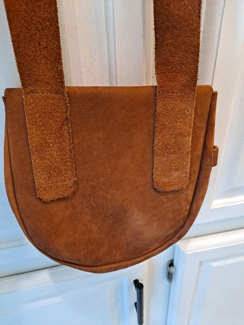 Artisan Brown Rustic Leather Handcrafted Messenger Bag Boho Saddlebag